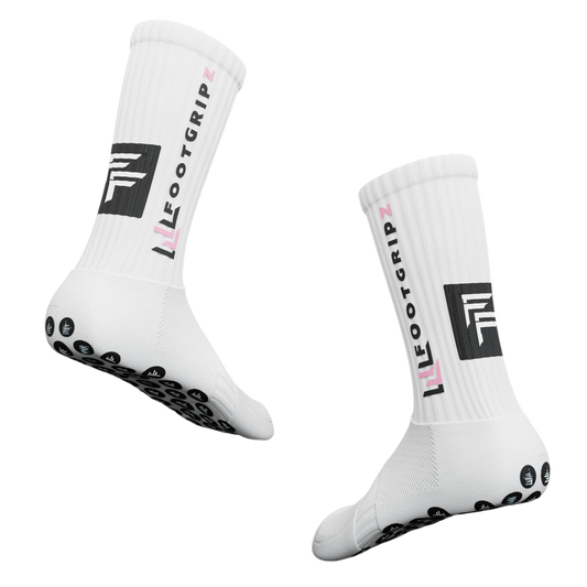 Footgripz- Gripsocks (white/pink)