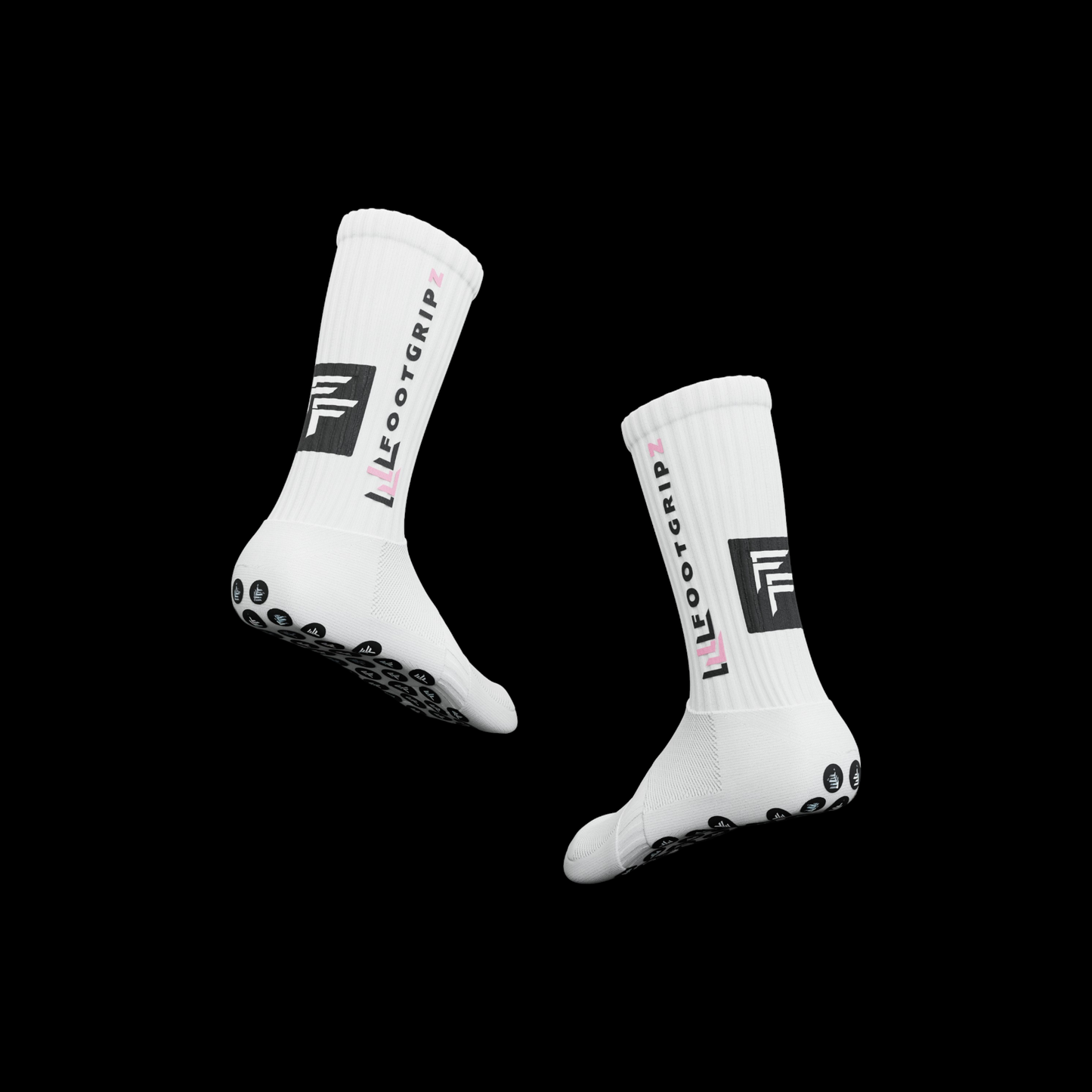 Footgripz Gripsocks (white/pink)