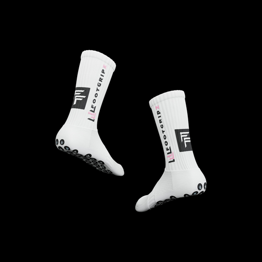 Footgripz- Gripsocks (white/pink)